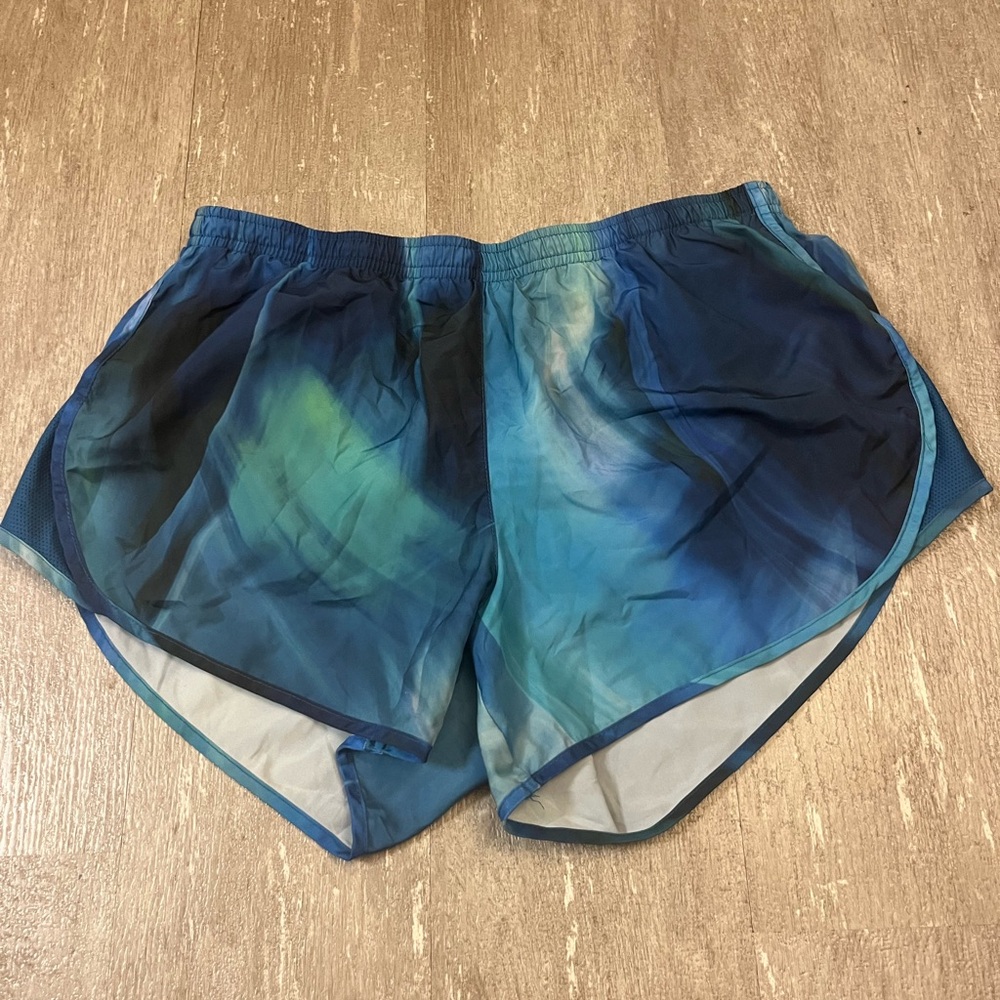 Nike Women's Athletic Shorts in Blue and Green